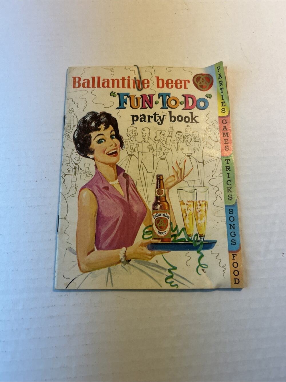Vintage Ballantine Beer "Fun-To-Do" Party Booklet - Recipes & Games - Breweriana